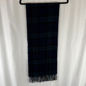 Lochmere100% Cashmere Scarf Black Watch 12"x 58" Dry Clean
